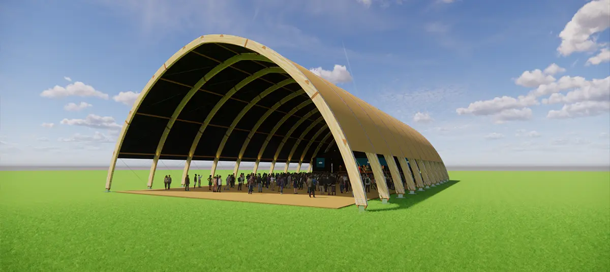 Innovative arch tent by GBS Tenten