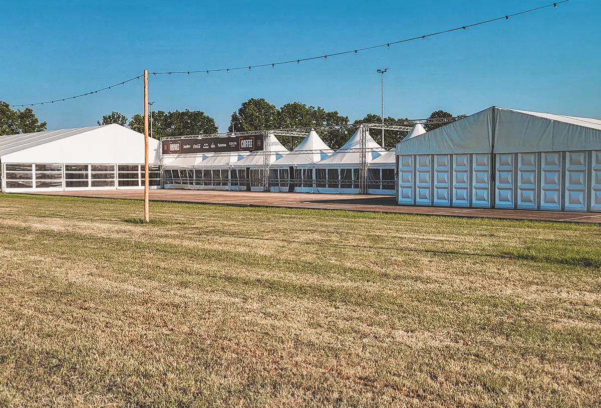 Aluminium tents at GBS Tenten