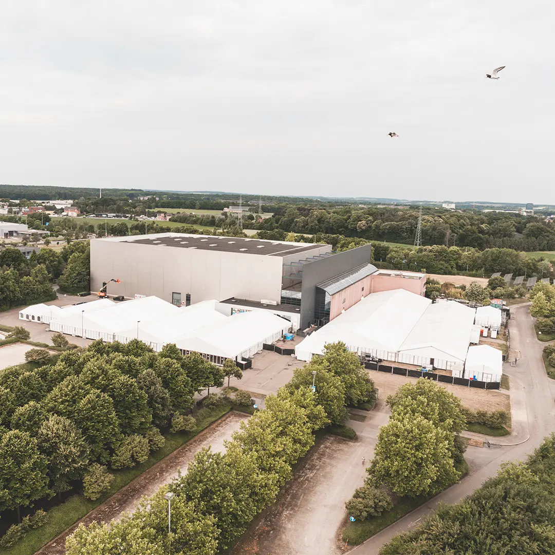 Espace événementiel temporaire à Louvain