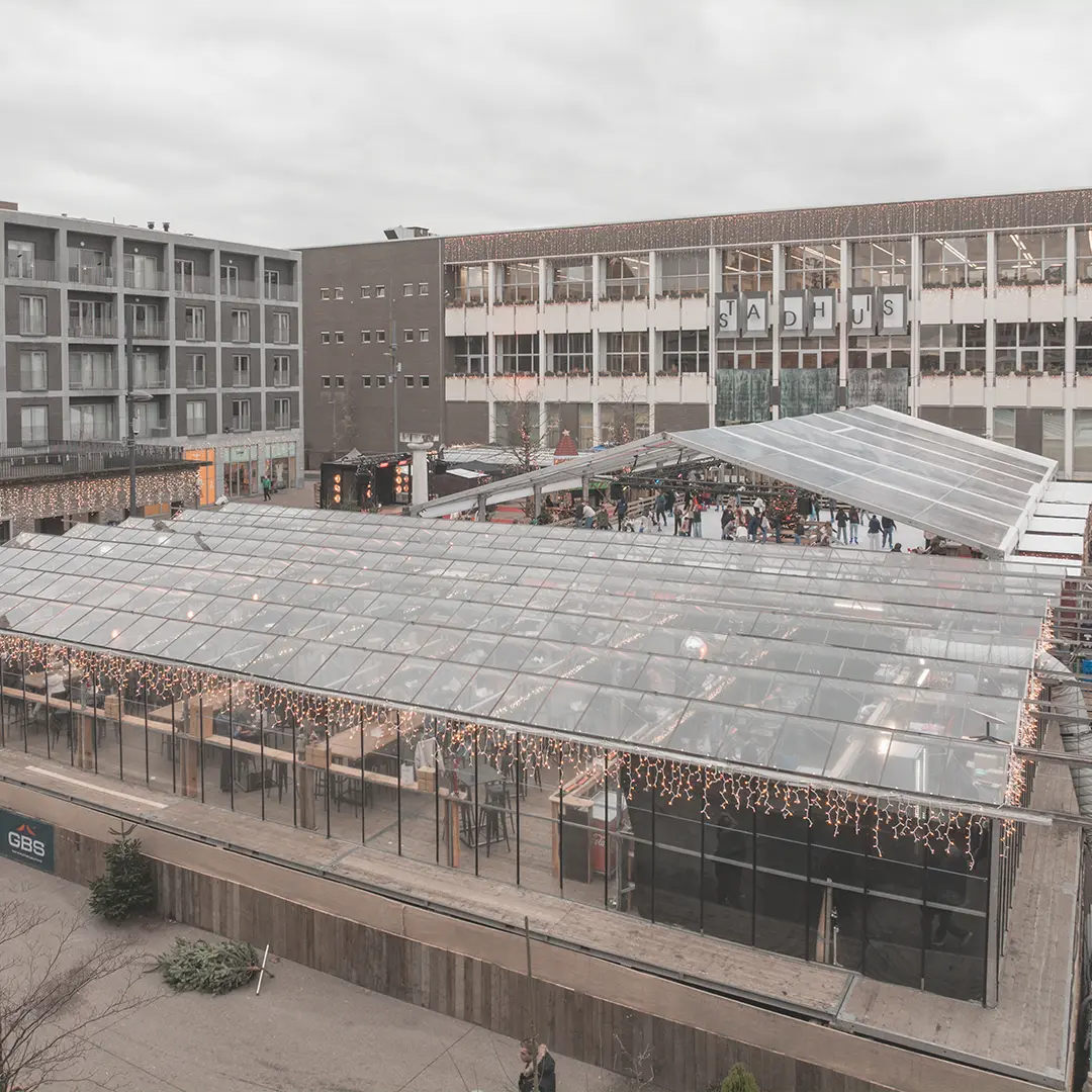 50 meter balustrades bij GBS Tenten