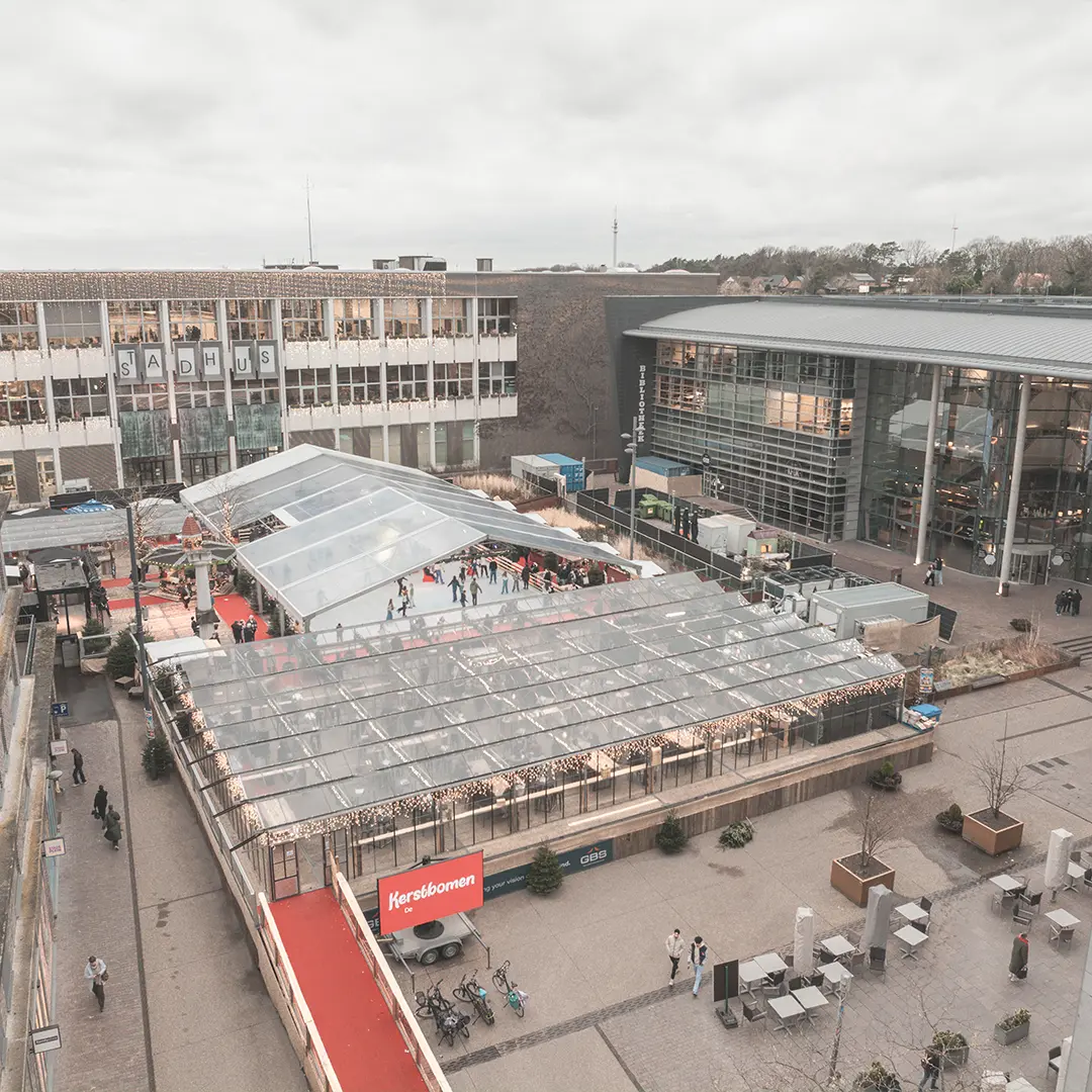 Gebouwd op hoogte van 0 tot 1,5 meter door GBS Tenten